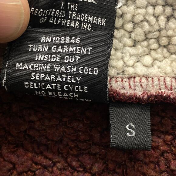 KUHL Alfpaca Fleece 1/4 Zip‎ Burgundy Red Women’s S Pullover Top Sweater Jacket - Picture 7 of 7